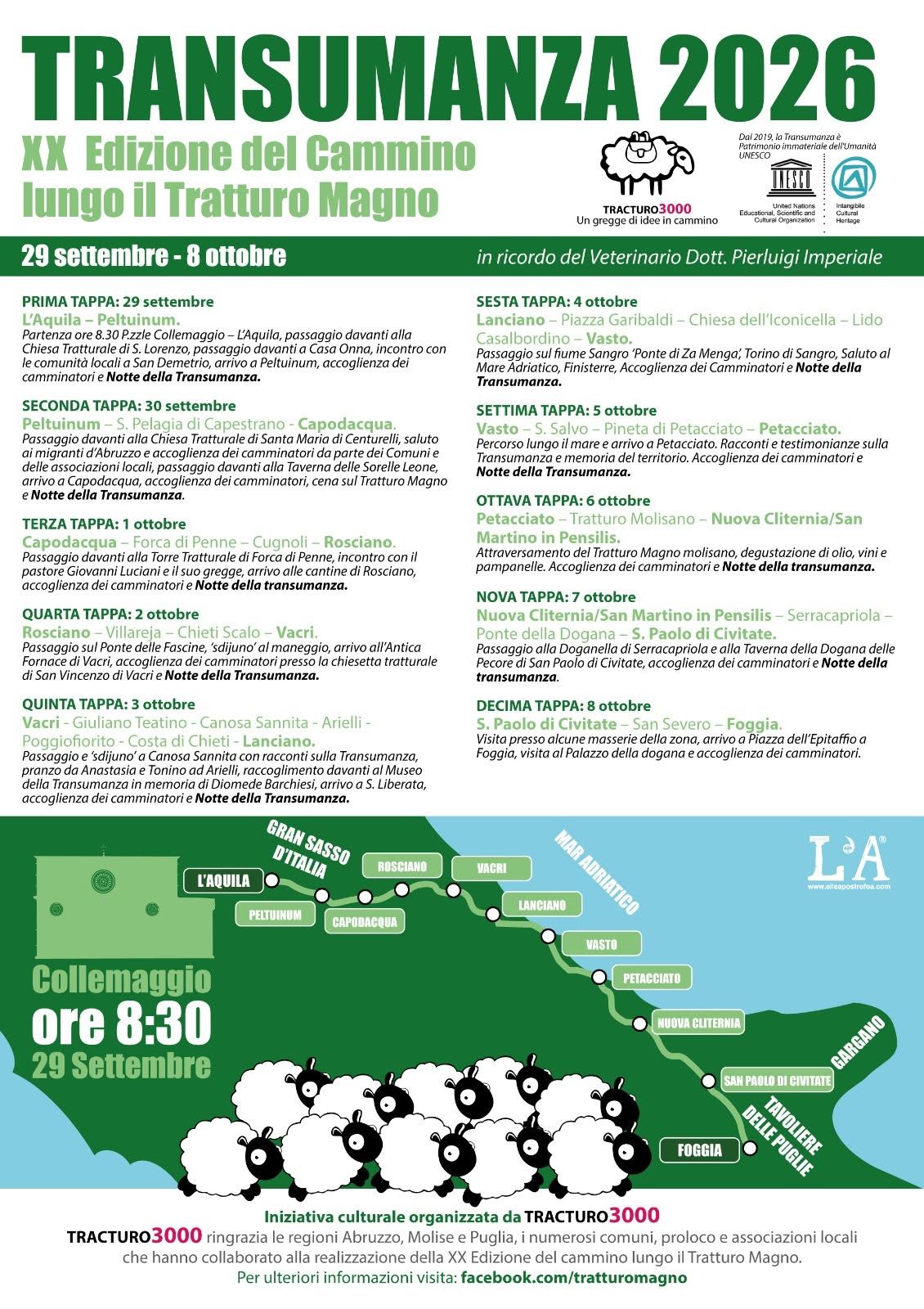 Transumanza 2026 — XX Edizione del Cammino lungo il Tratturo Magno