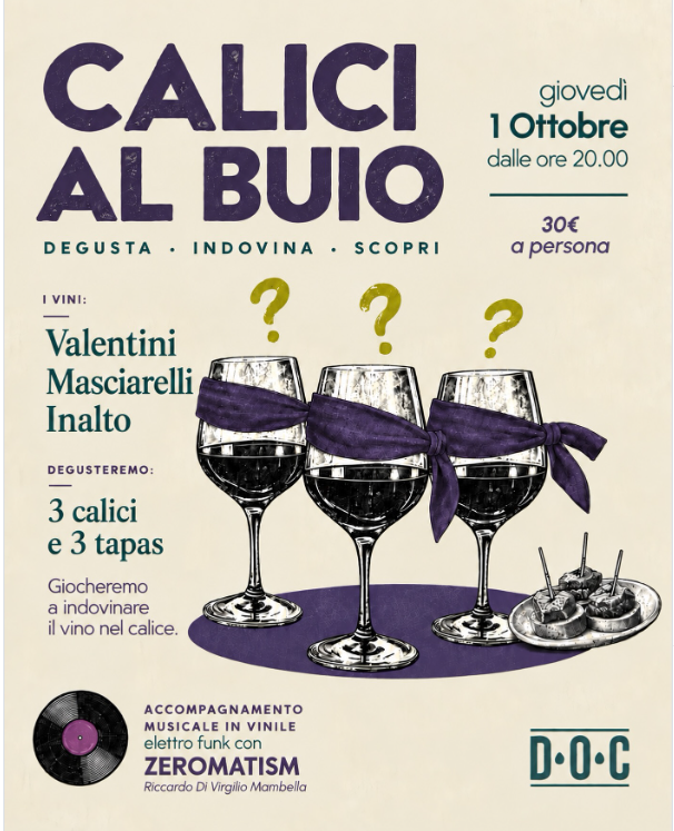 Calici al Buio — Degusta, Indovina, Scopri