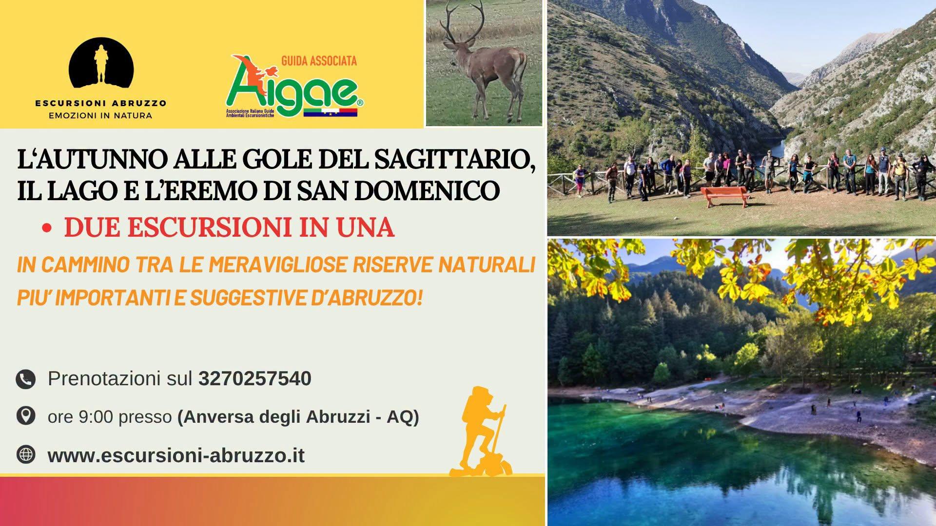 Escursione nella Valle del Sagittario: Gole, Borgo di Castrovalva e Lago di San Domenico