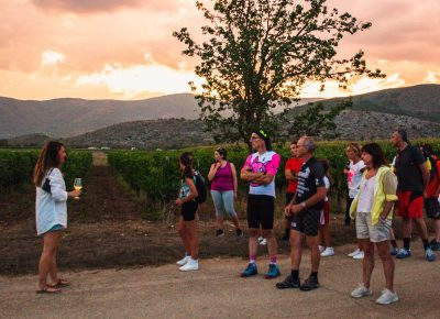 Cena tra i vigneti nella Valle del Tirino