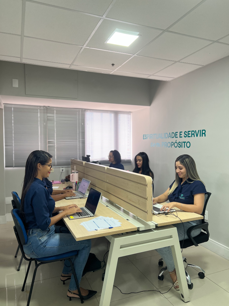 Equipe no escritório