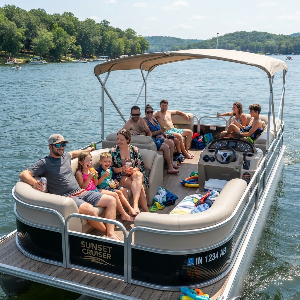 2021 Pontoon Party Barge 24 ft