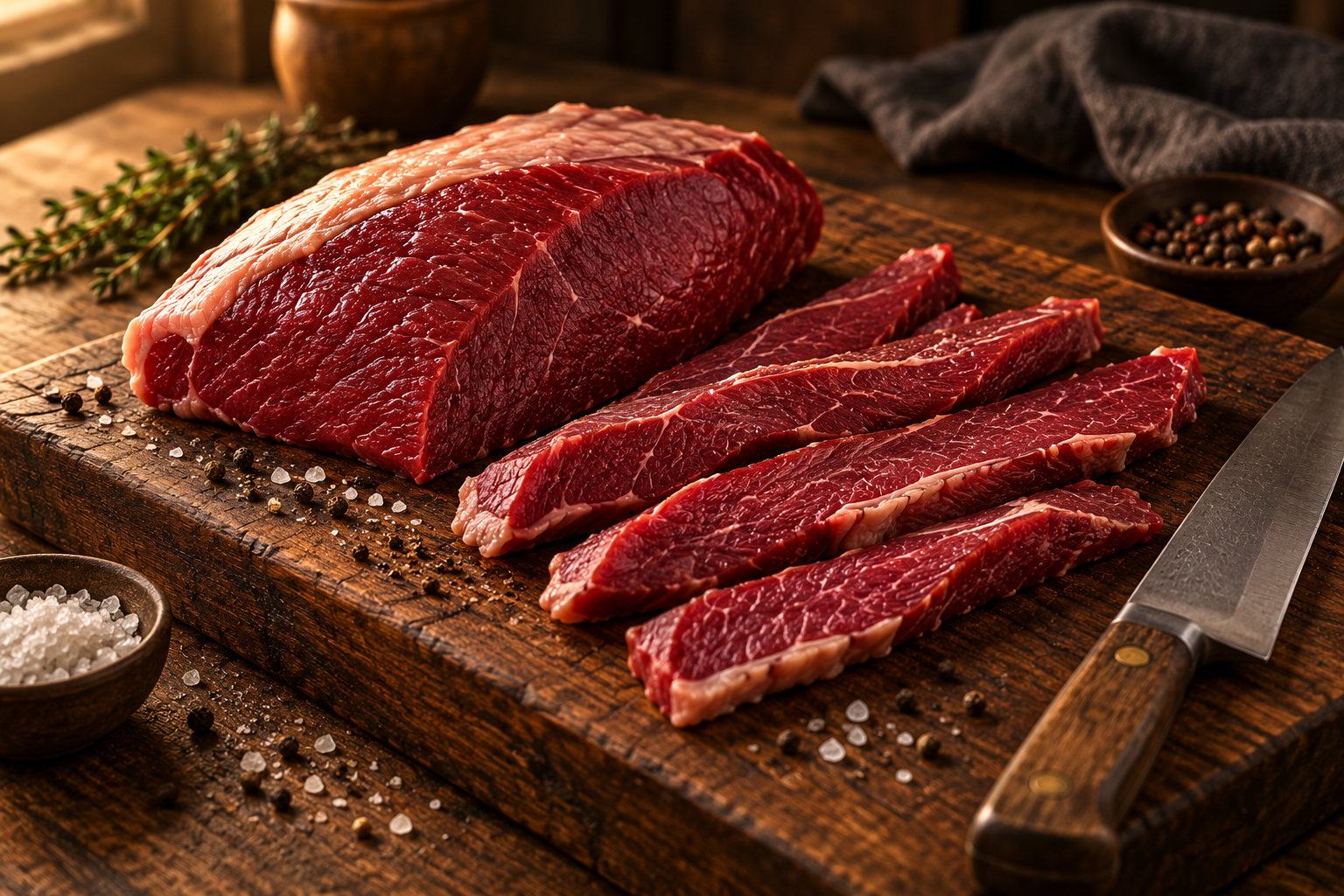 Fresh British topside beef