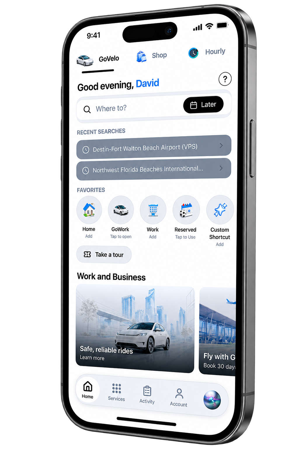 The GoVelo app
