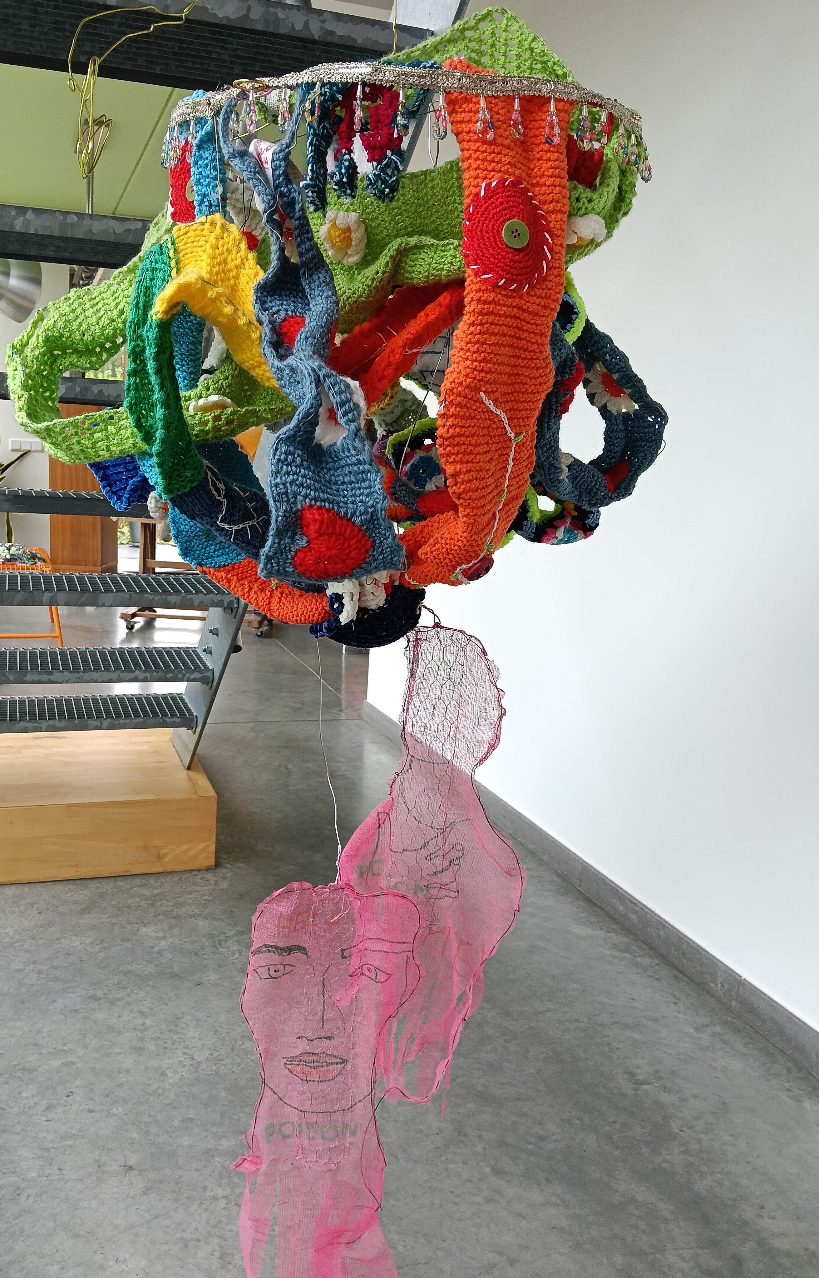 Textile Light Console Crochet