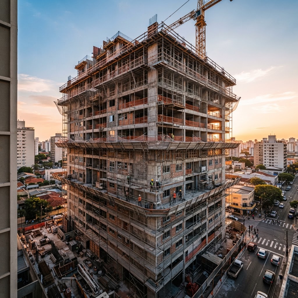 Edificio residencial bajo construcción