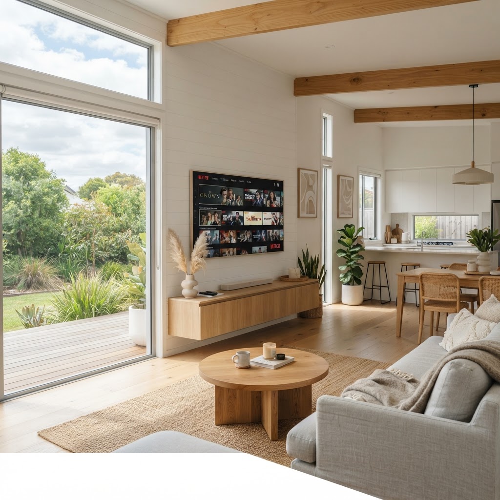 Smart TVs fitted as standard in a New Chapter modular home