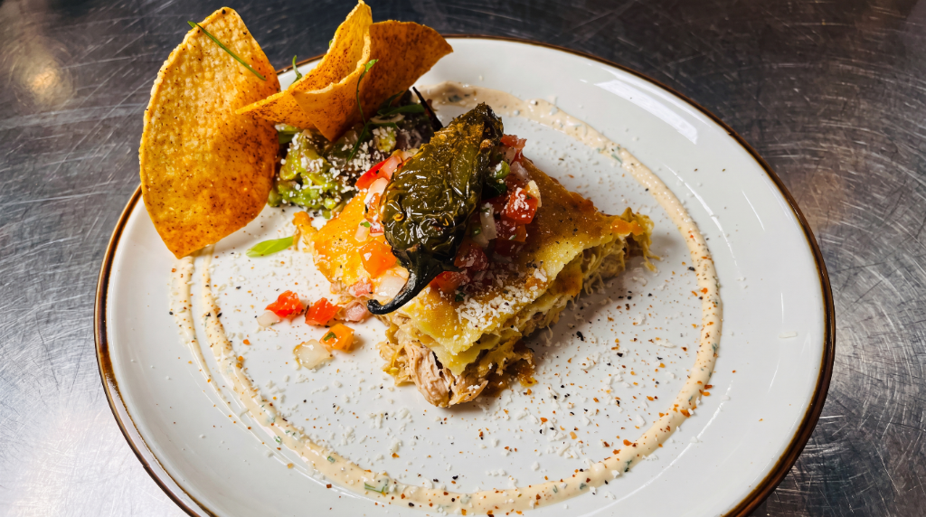 Fire Roasted Green Chile Chicken Lasagna