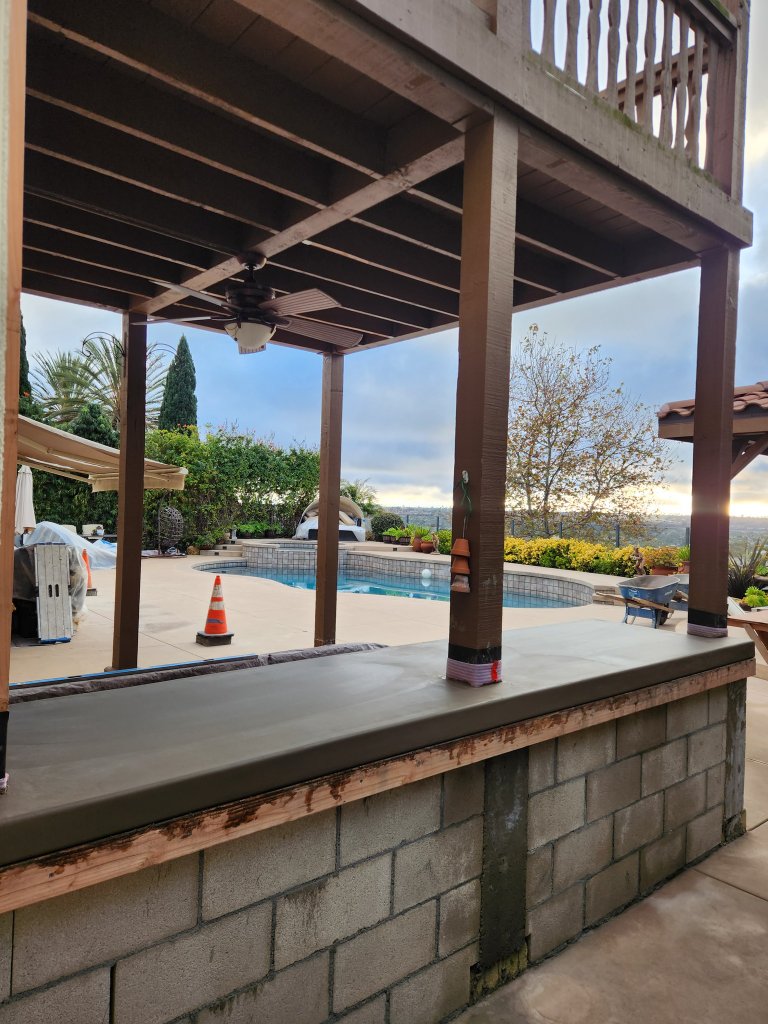 Pool Area Outdoor Kitchen Build