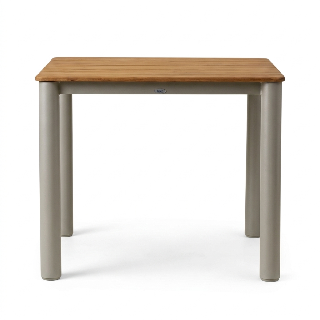Mesa de Comedor Loop Cuadrada 90 — Beige