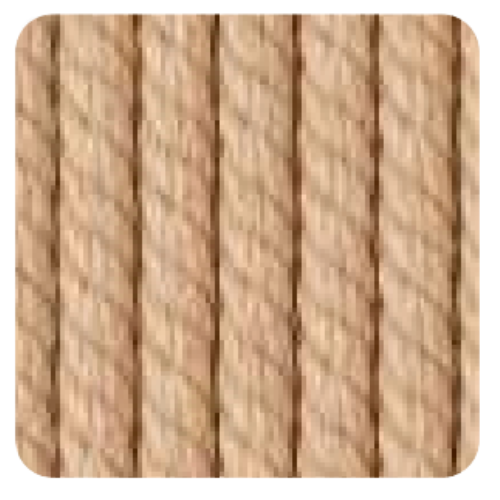 Acabado cuerda en beige