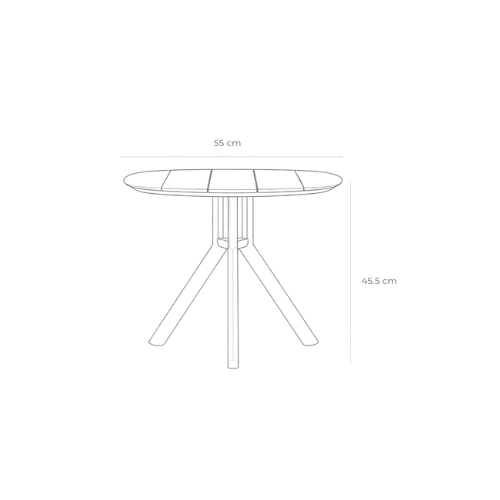 Dimensiones de la Mesa Lateral Vida
