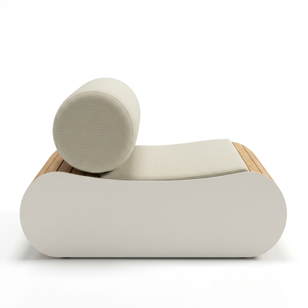 Sillón Titan Individual en acabado Beige, vista adicional