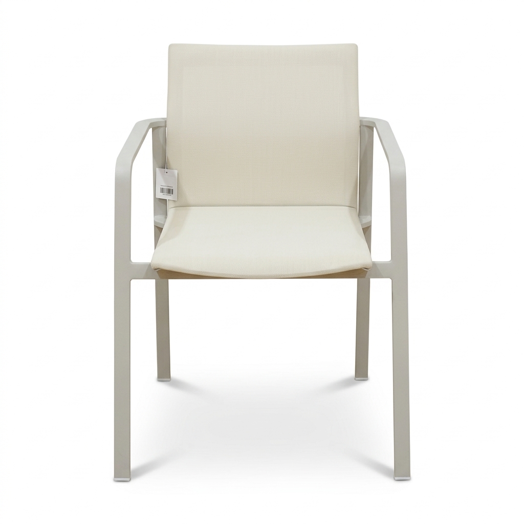Silla RIO en acabado Beige, vista frontal