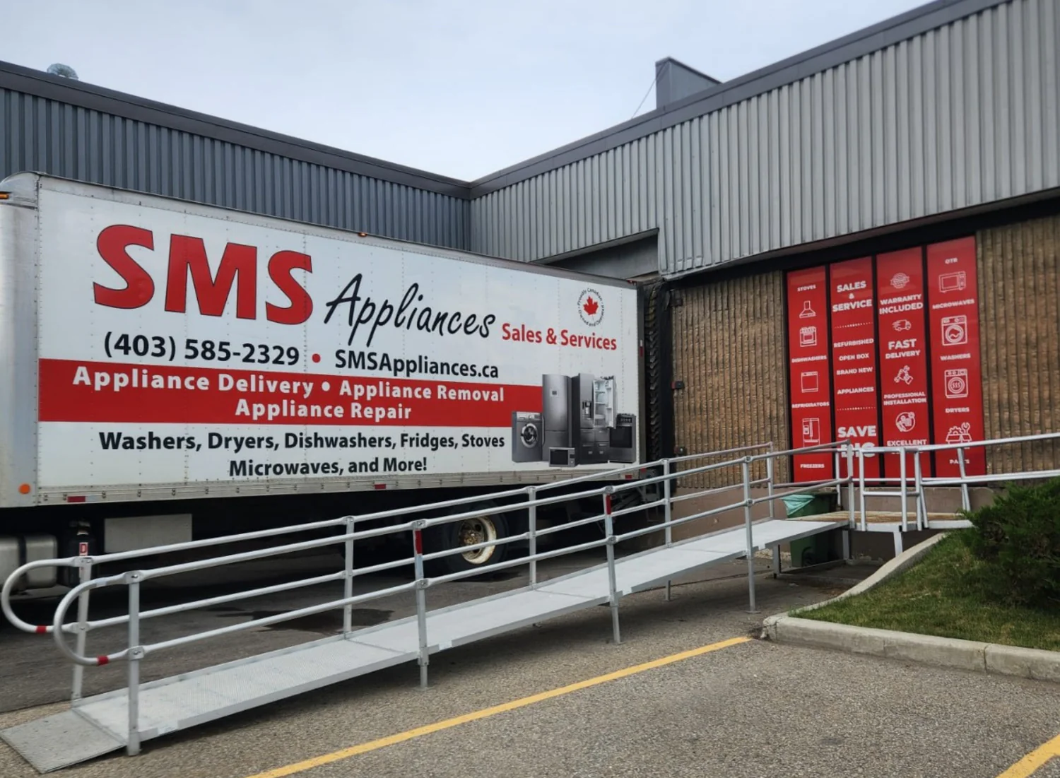 Used appliances showroom in Calgary - fridges, washers, dryers, and stoves