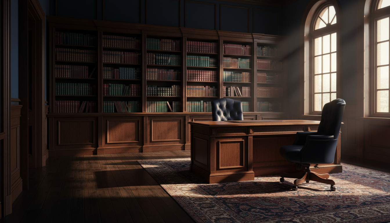 Distinguished law office interior