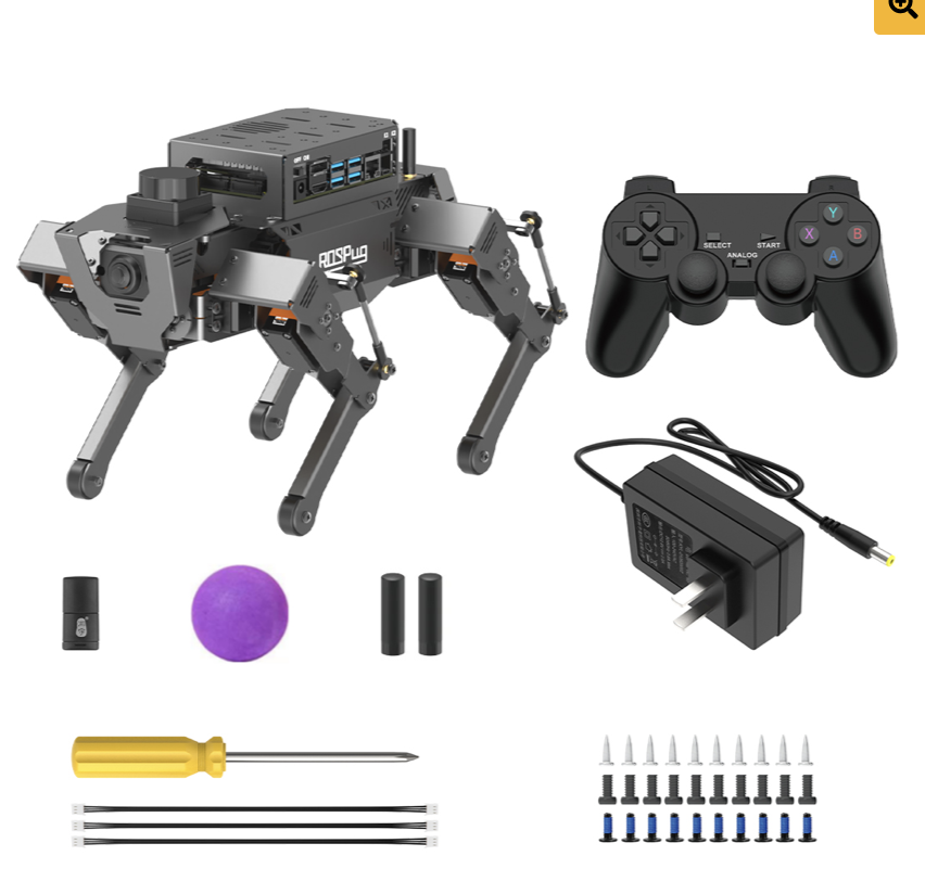 ROSPug AI Quadruped Robot Dog