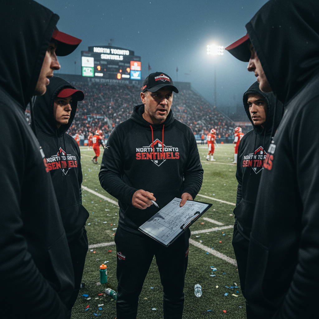 Coach on field