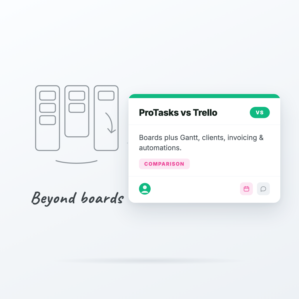 Cover image for blog post: ProTasks vs Trello: when kanban boards aren't enough