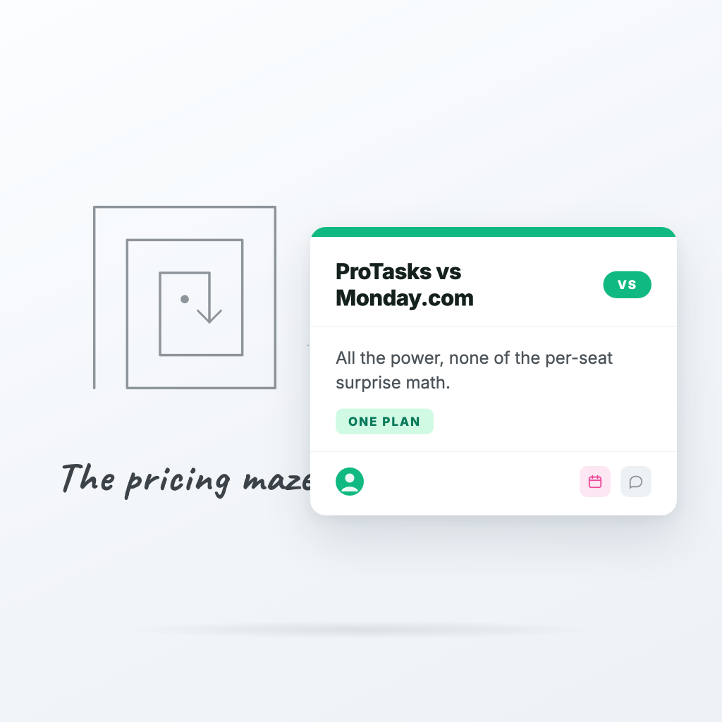 Cover image for blog post: ProTasks vs Monday.com: power without the pricing maze