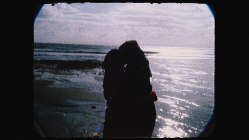 Couple embracing on a beach
