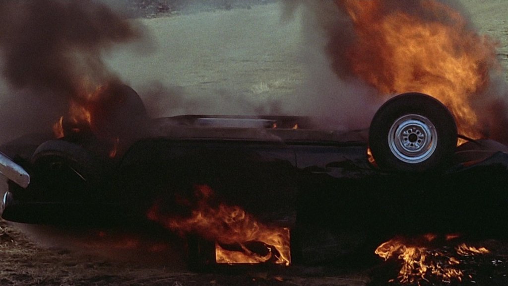 Car on fire — tragic accident