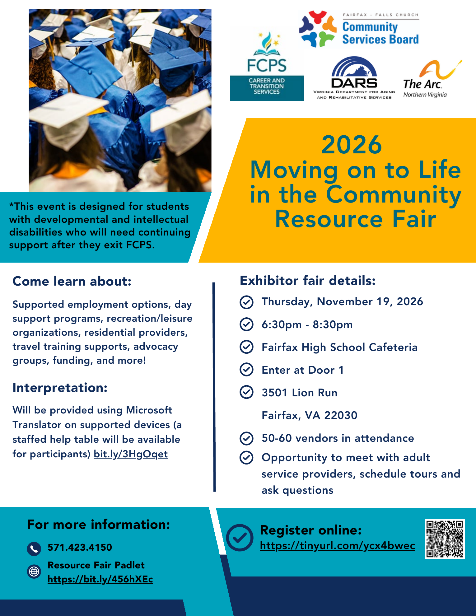 Moving on to Life: Community Resource Fair