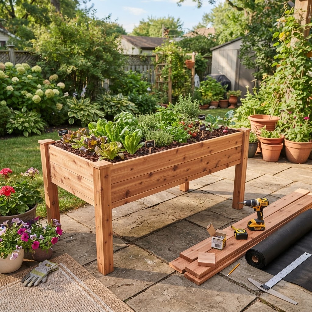 How to Build a Raised Bed With Legs: A Beginner-Friendly DIY Guide