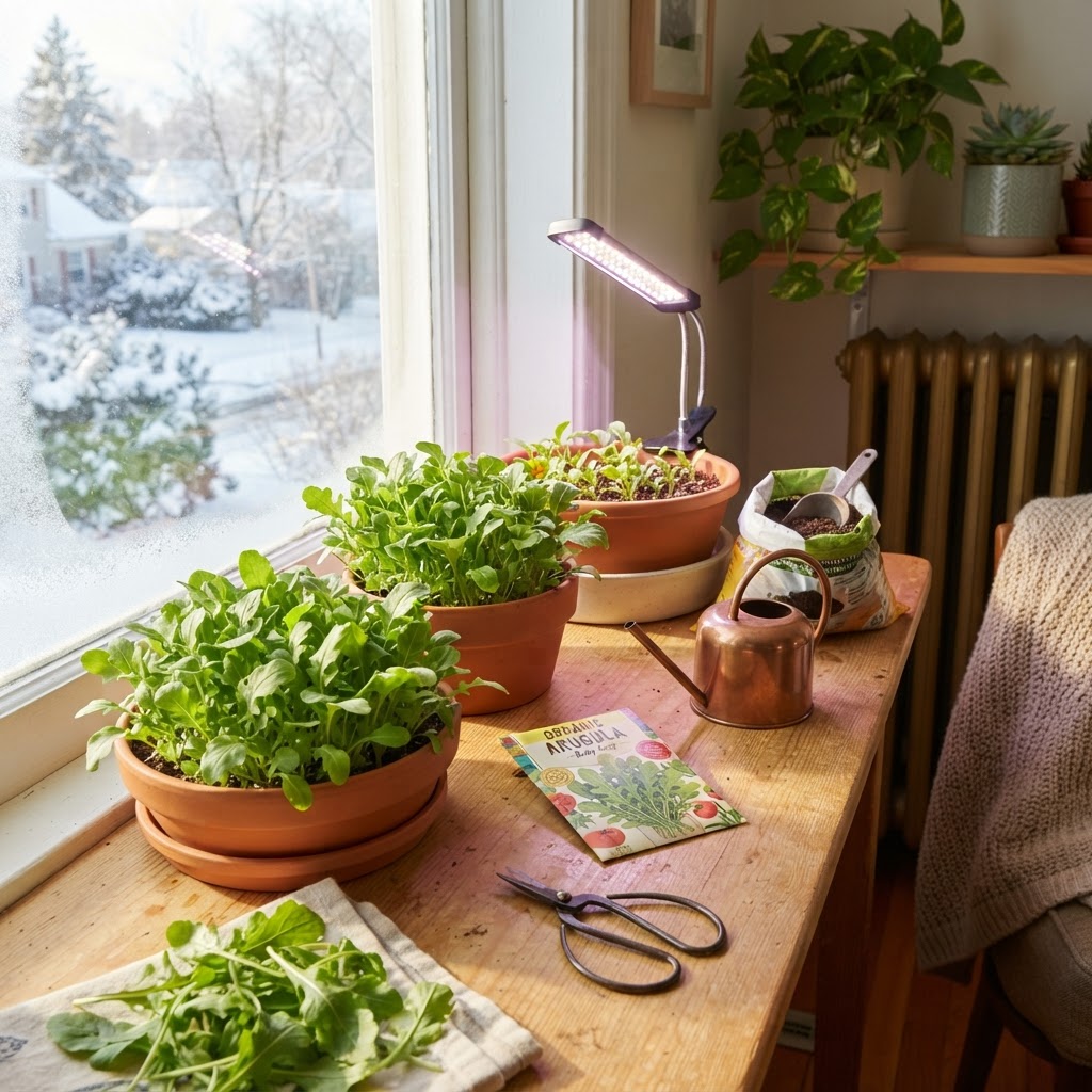 How to Grow Arugula Indoors in Winter: An Easy Beginner’s Guide