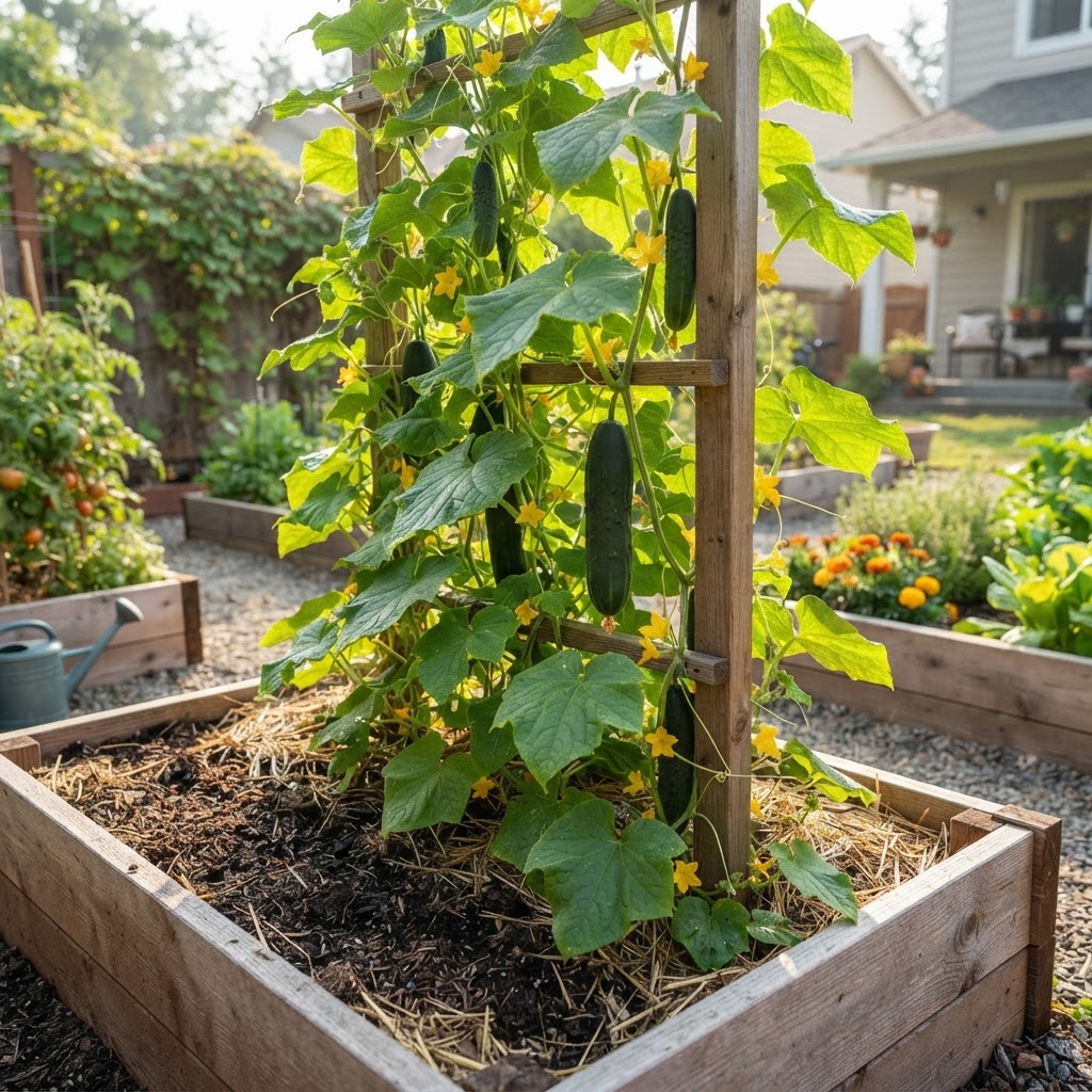 How to Grow Cucumbers in a Raised Bed: A Beginner-Friendly Step-by-Step Guide