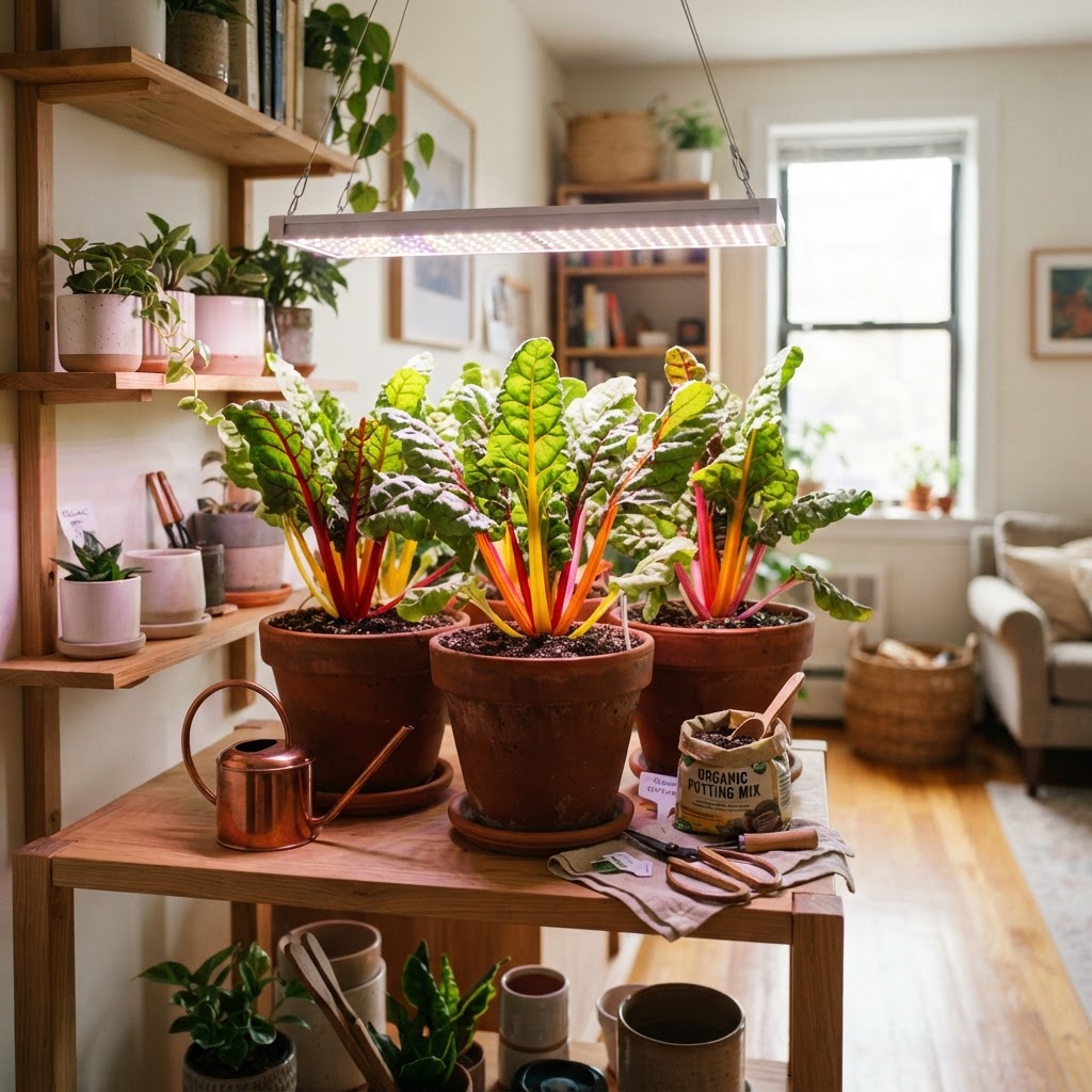 How to Grow Swiss Chard Indoors Under Lights: A Beginner-Friendly Step-by-Step Guide