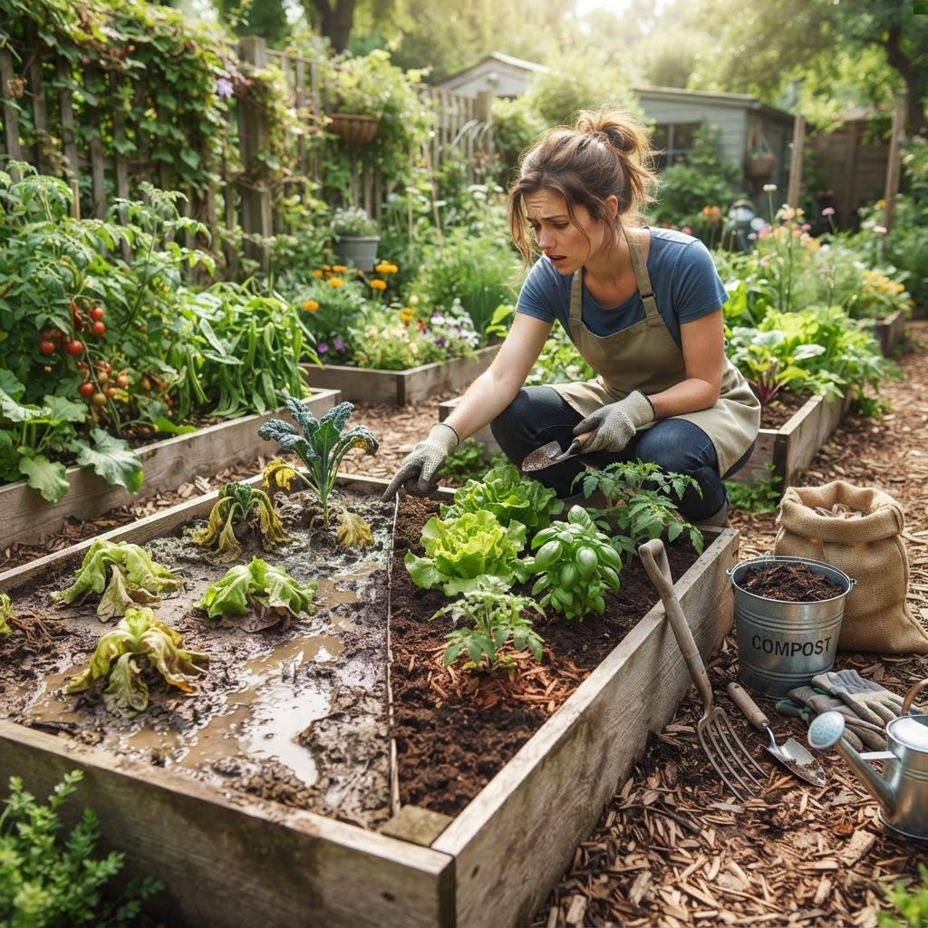 Raised Bed Soil Not Draining? Simple Fixes for Waterlogged Garden Beds
