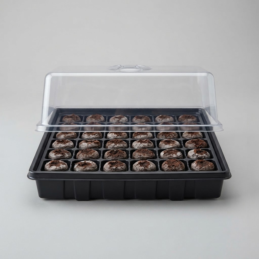 Jiffy 36-Cell Peat Pellet Seed Starter Greenhouse