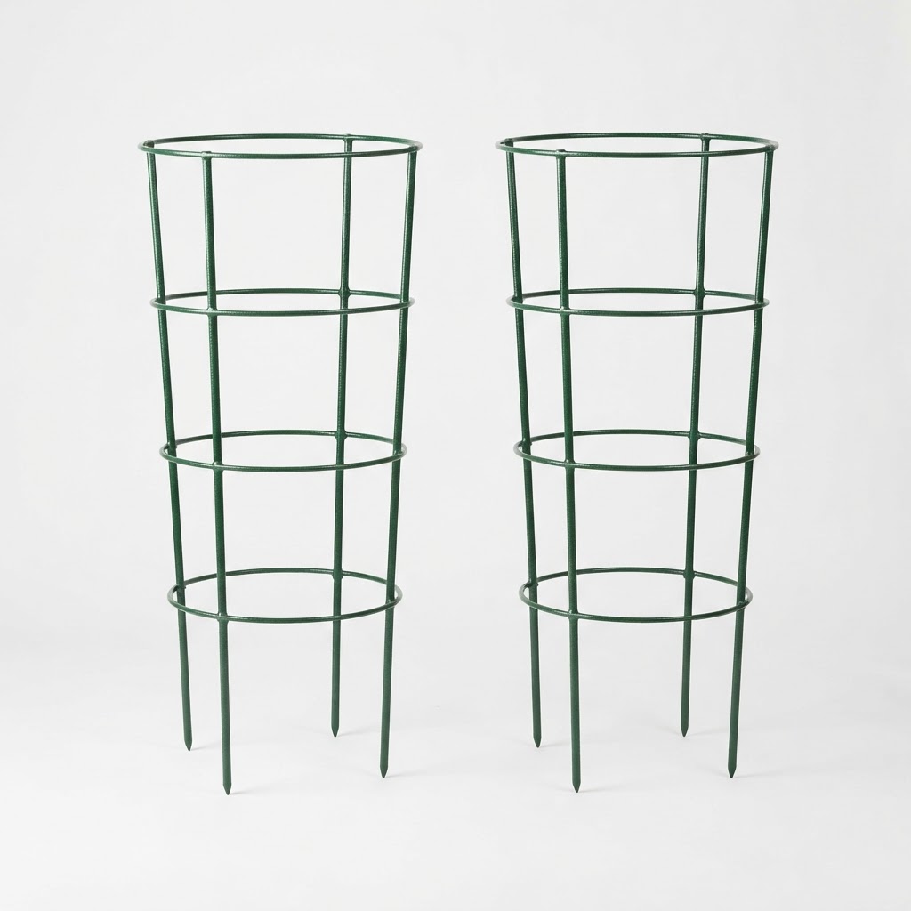 60 Inch Round Heavy Duty Tomato Cages (2 Pack)