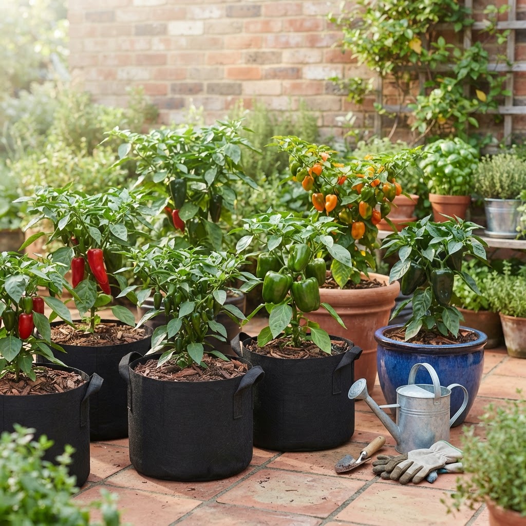 Best Containers for Growing Peppers Outdoors: Sizes, Materials, and Easy Tips