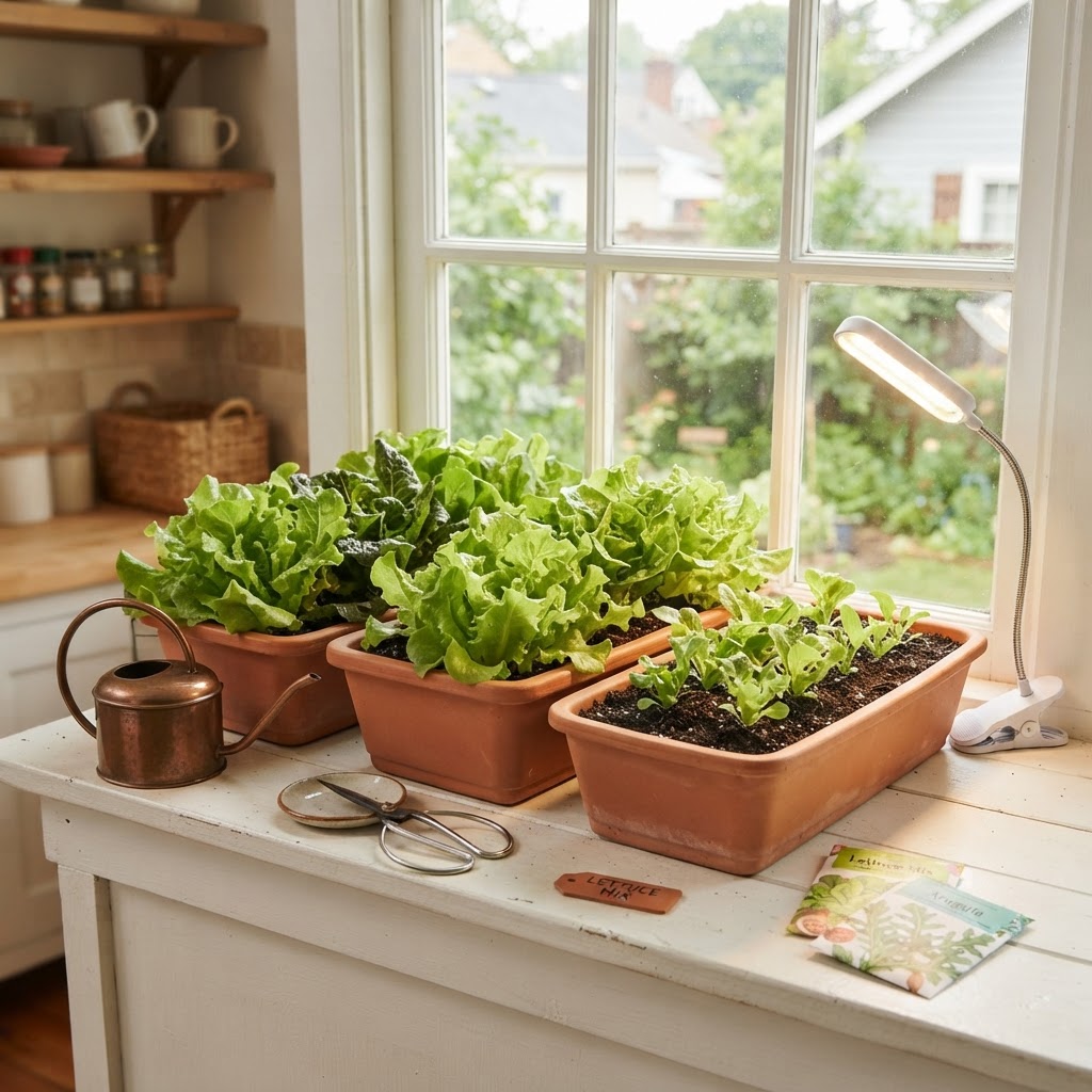 How to Grow Lettuce Indoors Without Hydroponics: Easy Soil Method for Beginners