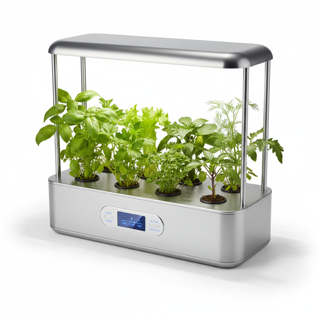 AeroGarden Harvest Elite Stainless Steel Indoor Garden