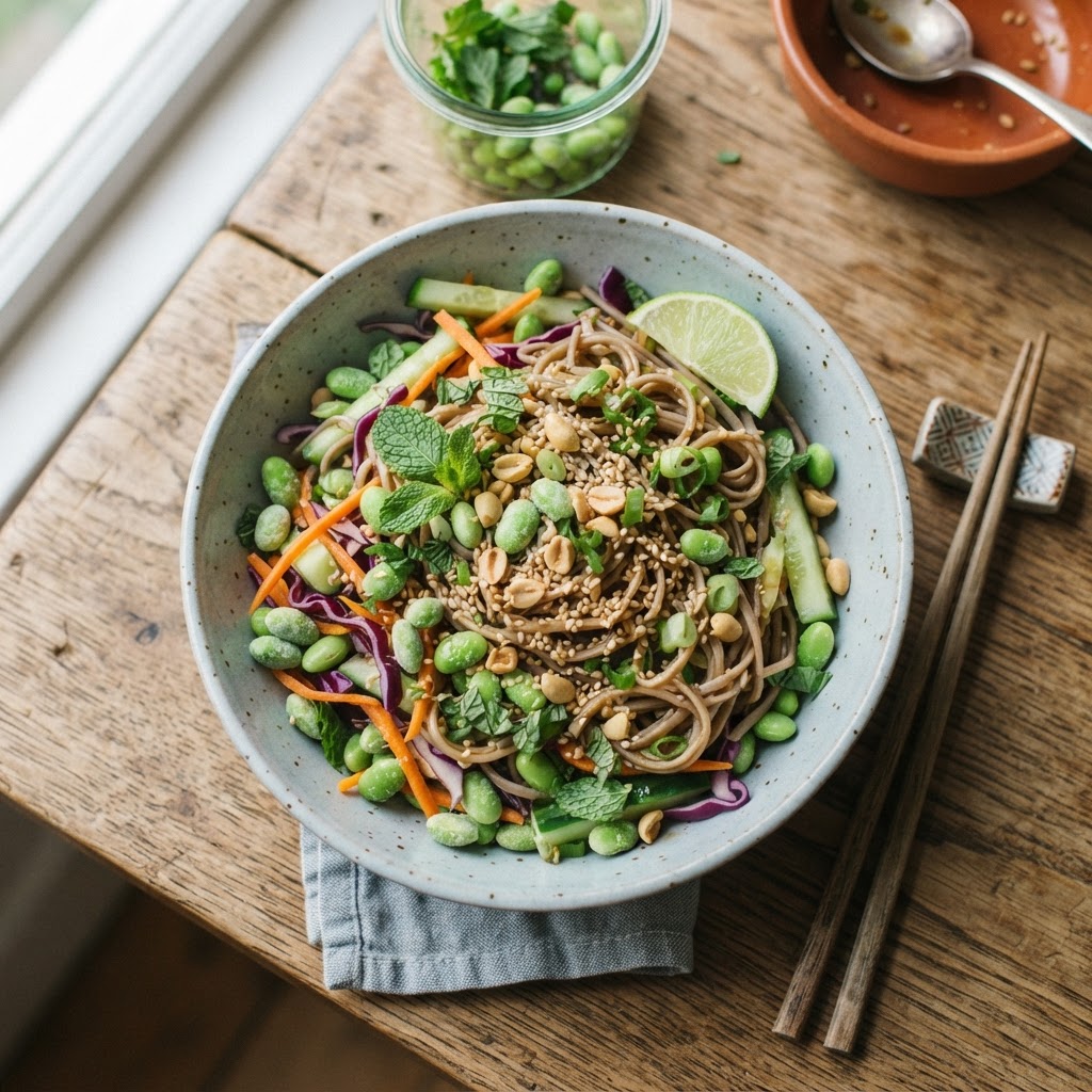 Cold Ginger Noodle Salad