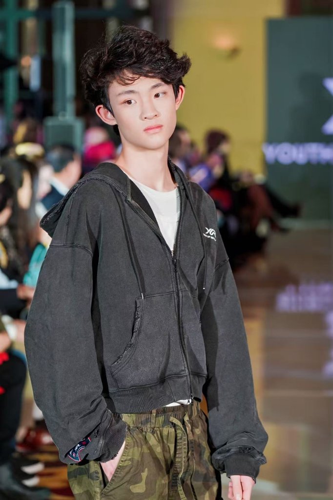 Walking the runway at the Dre'Mona Couture Golden Series — 2026 U.S. Fashion Show, Los Angeles.