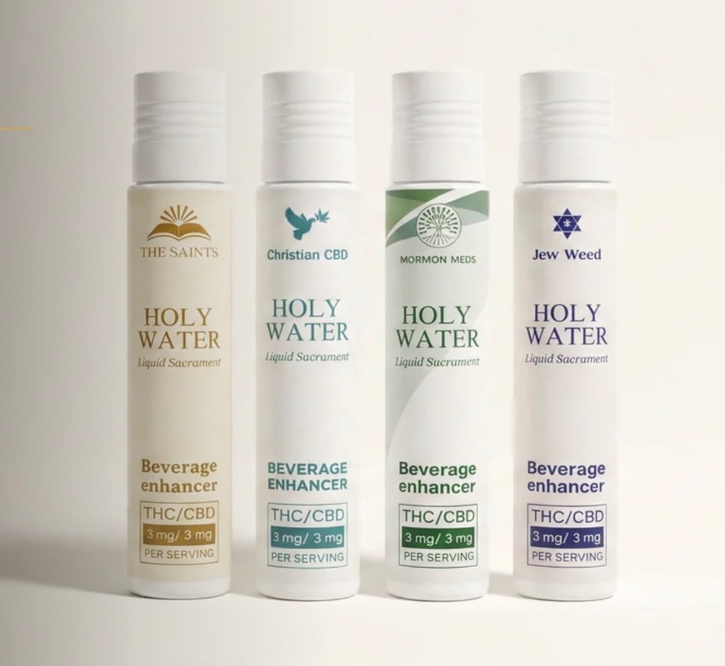 Holy Water — Liquid Sacrament product labels