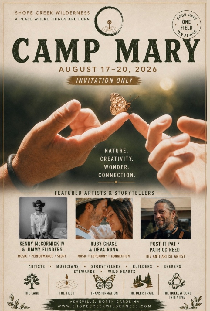Camp Mary — Shope Creek Wilderness Poster
