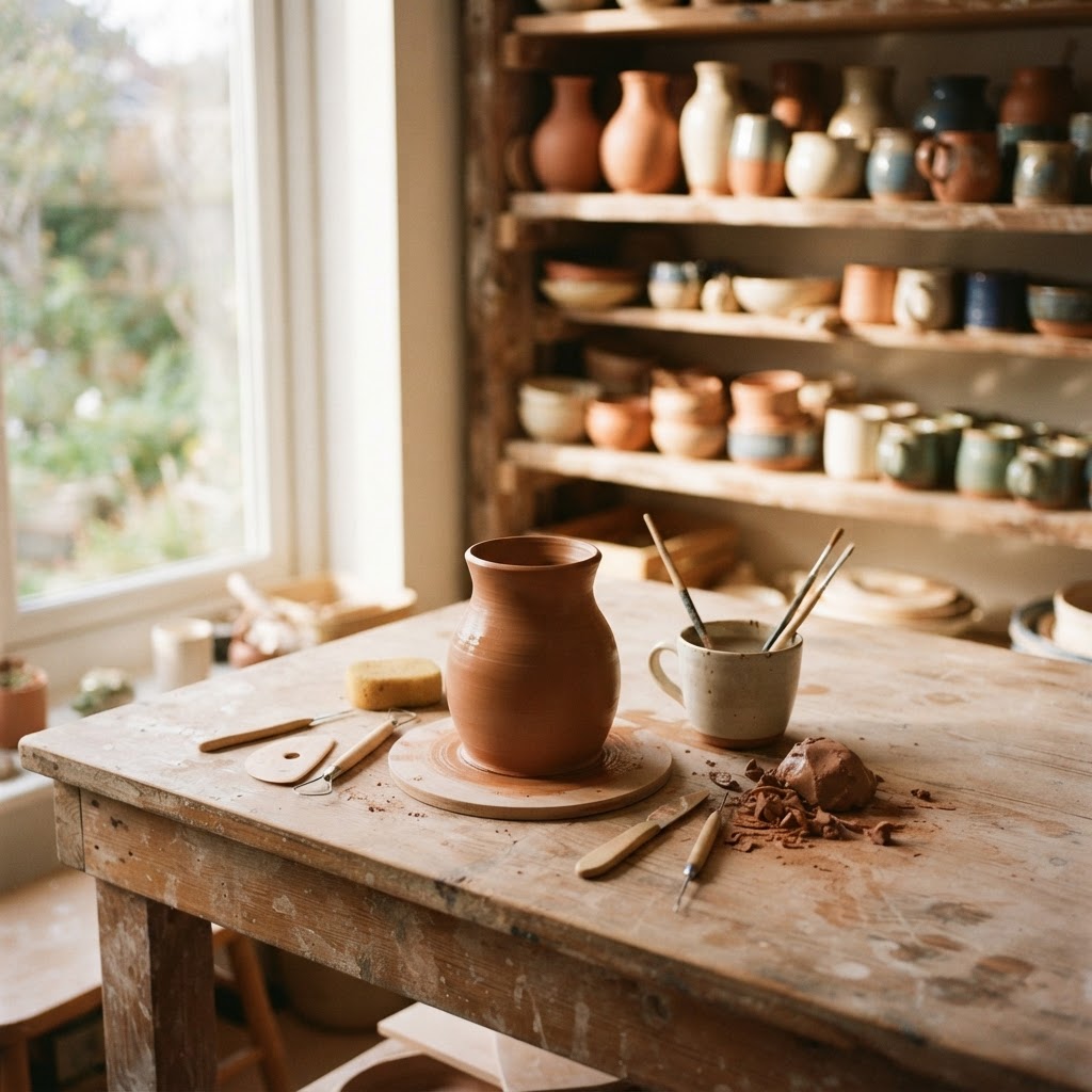 Animal House Pottery ceramics studio atmosphere in North Las Vegas, NV