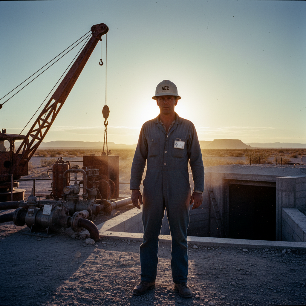 Nuclear weapons worker in the atomic era