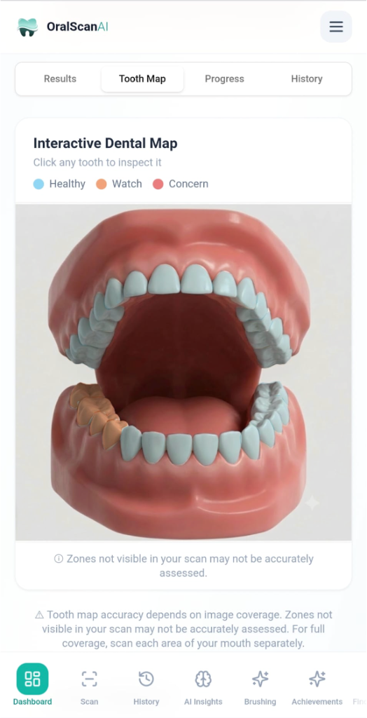 Interactive Dental Map