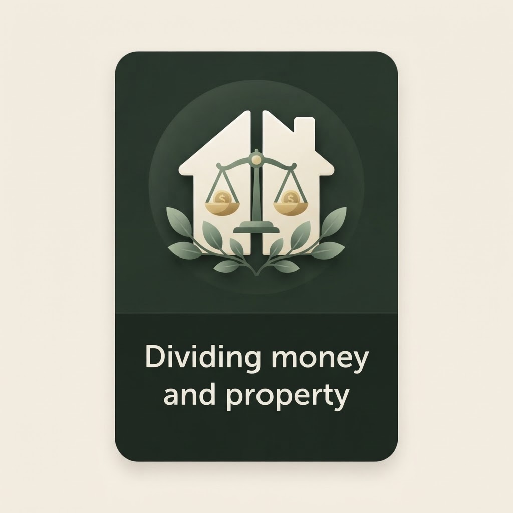 Dividing money and property
