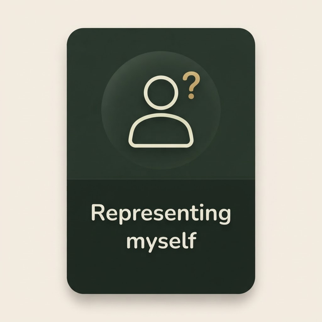 Representing myself