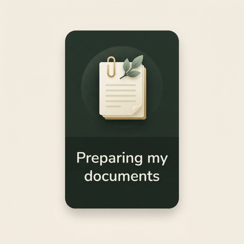 Preparing my documents