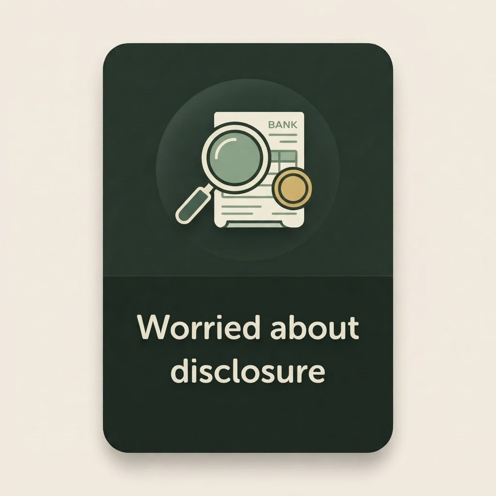 Worried about financial disclosure