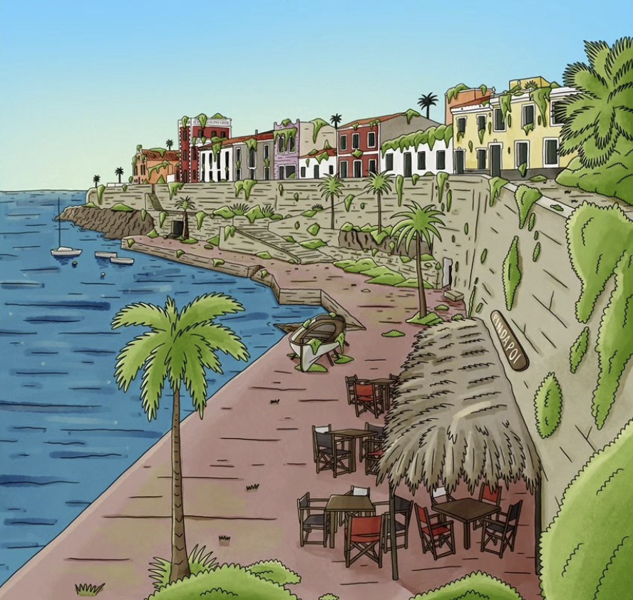 Il·lustració costa mediterrània