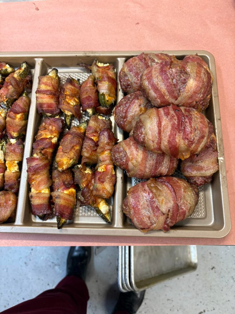 Bacon-Wrapped Jalapeño Poppers & Bombs